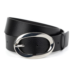 Pasek skórzany damski do spodni D110.40 czarny