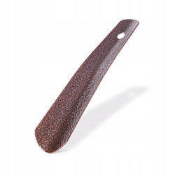 Mała Klasyczna Metalowa łyżka do butów krótka 17,5cm stara miedź