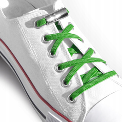 Elastyczne sznurowadła bez wiązania na magnes zielone