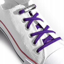 Elastyczne sznurowadła bez wiązania na magnes fioletowe