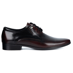 Buty męskie skóra wizytowe 272T9LU czarne