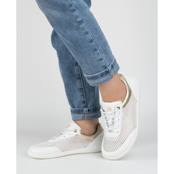 BAREFOOT Damskie buty minimalistyczne sneakersy 1772pol z siatką białe