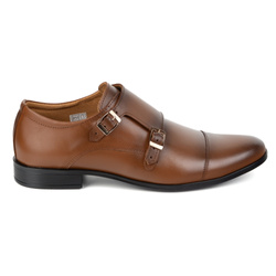 Skórzane buty wizytowe skórzane Monki 306LU jasny brąz