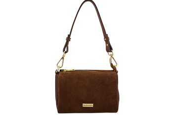 Zamszowa listonoszka damska Barberinis - Brązowa