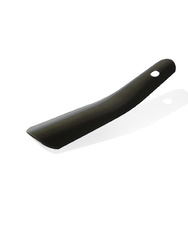 Mała Klasyczna Metalowa łyżka do butów krótka 17,5cm czarna