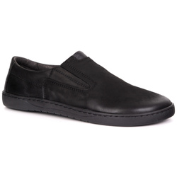 Buty BAREFOOT skórzane czarne męskie 75KZ czarne