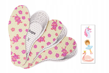 Komfortowe wkładki do butów dziecięcych Sweet Steps Pink for Kids - 3 pary