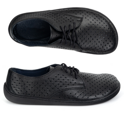 BAREFOOT Damskie minimalistyczne ażurowe sneakersy 1288POL czarne