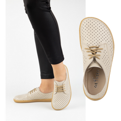 BAREFOOT Damskie minimalistyczne sneakersy 1288POL beżowe