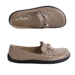 Barefoot damskie mokasyny skórzane minimalistyczne 1288AR cappuccino