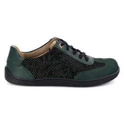 Buty BAREFOOT damskie skórzane minimalistyczne 1287 zielone