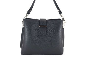 Modny kuferek skórzany - Czarny