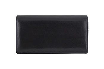 Klasyczny portfel skórzany damski - Barberini's - Czarny