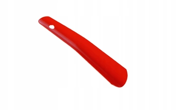 Mała Klasyczna Metalowa łyżka do butów krótka 17,5cm czerwona