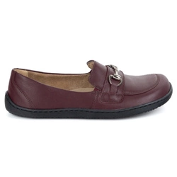 Barefoot damskie mokasyny skórzane minimalistyczne 1288AR bordowe