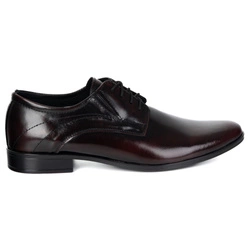 Męskie buty wizytowe skórzane Olivier 256LU – polskie obuwie do garnituru