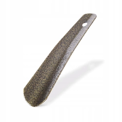 Mała Klasyczna Metalowa łyżka do butów krótka 17,5cm antyczne złoto