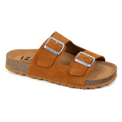 Buty damskie klapki regulowane izzi alex brandy brąz