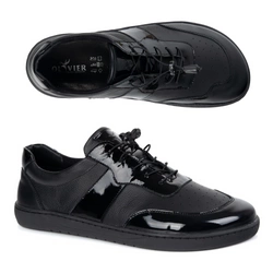 BUTY DAMSKIE BAREFOOT SKÓRA MINIMALISTYCZNE SZEROKIE ARIA floter czarny 103MP