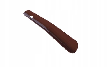 Mała Klasyczna Metalowa łyżka do butów krótka 17,5cm brązowa