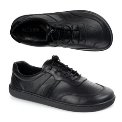 BUTY DAMSKIE BAREFOOT SKÓRA MINIMALISTYCZNE SZEROKIE ARIA czarne 103MP
