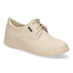 Skórzane półbuty damskie Pollonus vaniliowy 5-1694-005