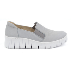Buty damskie skórzane wsuwane czółenka 0721W niebieskie