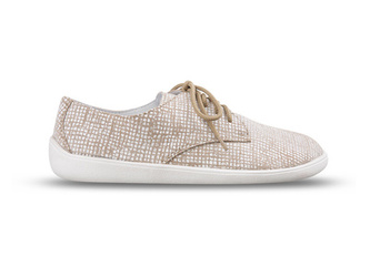 Skórzane pólbuty barefoot damskie Pollonus beżowe 5-1288-006