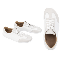 Buty męskie barefoot minimalistyczne skórzane 0742W białe