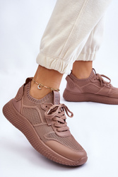 Sneakersy damskie półbuty memory foam Big Star LL274416 beżowe