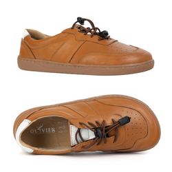 BUTY DAMSKIE BAREFOOT SKÓRA MINIMALISTYCZNE SZEROKIE ARIA brązowe 103MP