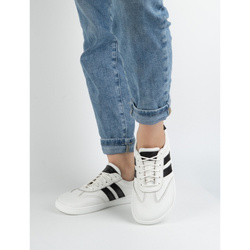 Buty skórzane damskie JOKER BLACKORWHITE białe – minimalistyczne sneakersy od Olivier