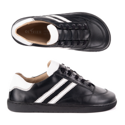 Sneakersy barefoot damskie Kaia Olivier buty skórzane czarne z białym