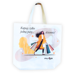Torba zakupowa Filippo TZ0481 MLT "kupuję tylko jedną parę..."