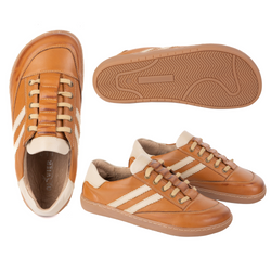 Sneakersy barefoot damskie Kaia Olivier – anatomiczne buty skórzane jasny brąz