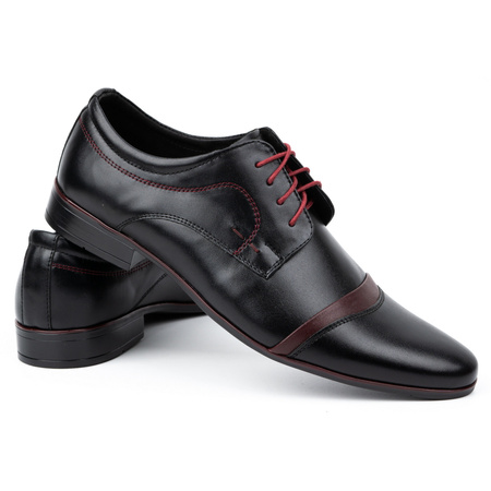 Eleganckie buty męskie 210LU czarne